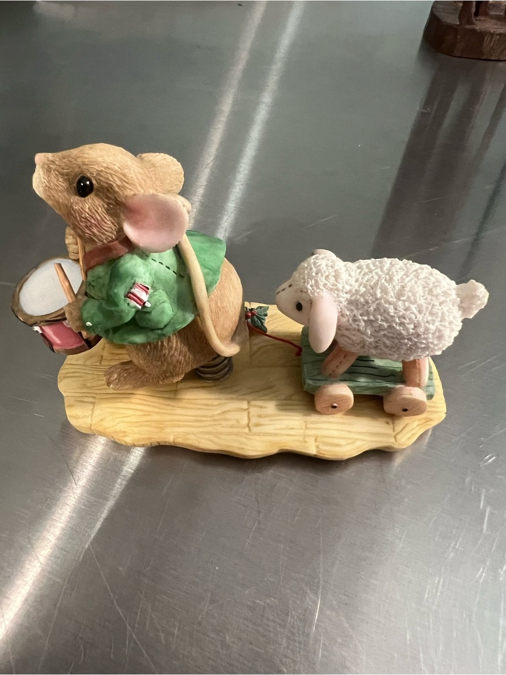 1996 Numbered Pricilla’s Mouse Tails Figure” I’ll Play My Drum for Him”